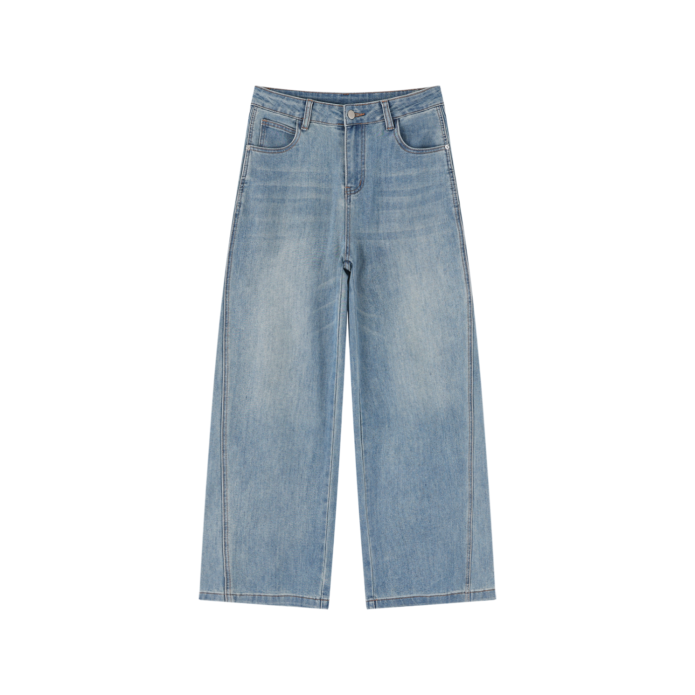 Sweet Route Women’s Vintage Wash High Rise Wide Leg Jeans