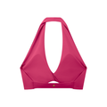Sweet Route Women's Pleated Halter Sports Bra