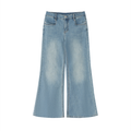 Sweet Route Women's Vintage Wash Flared Leg Jeans