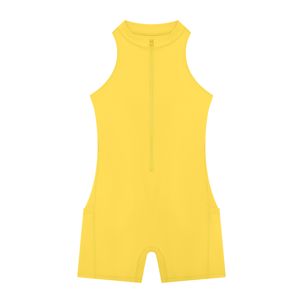 Women’s Quarter-Zip Yoga Romper
