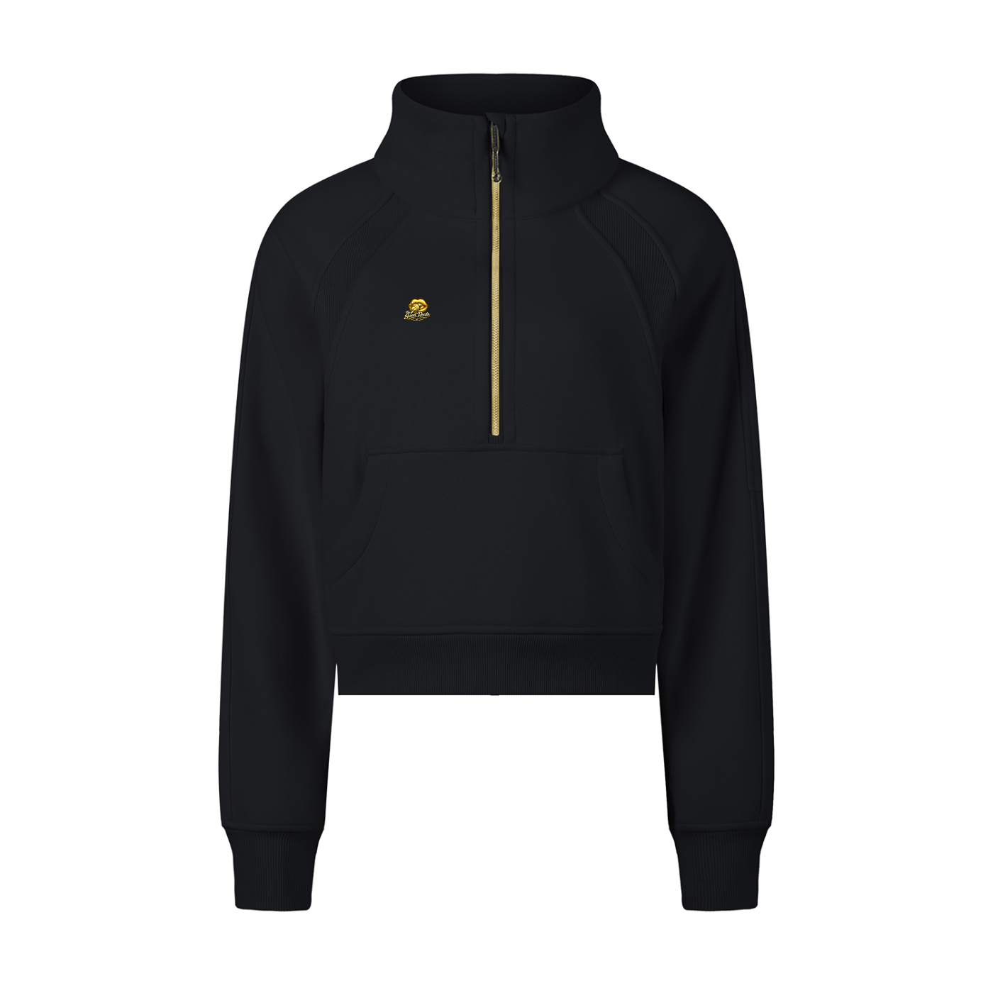 Sweet Route Cropped Half-Zip Sweatshirt