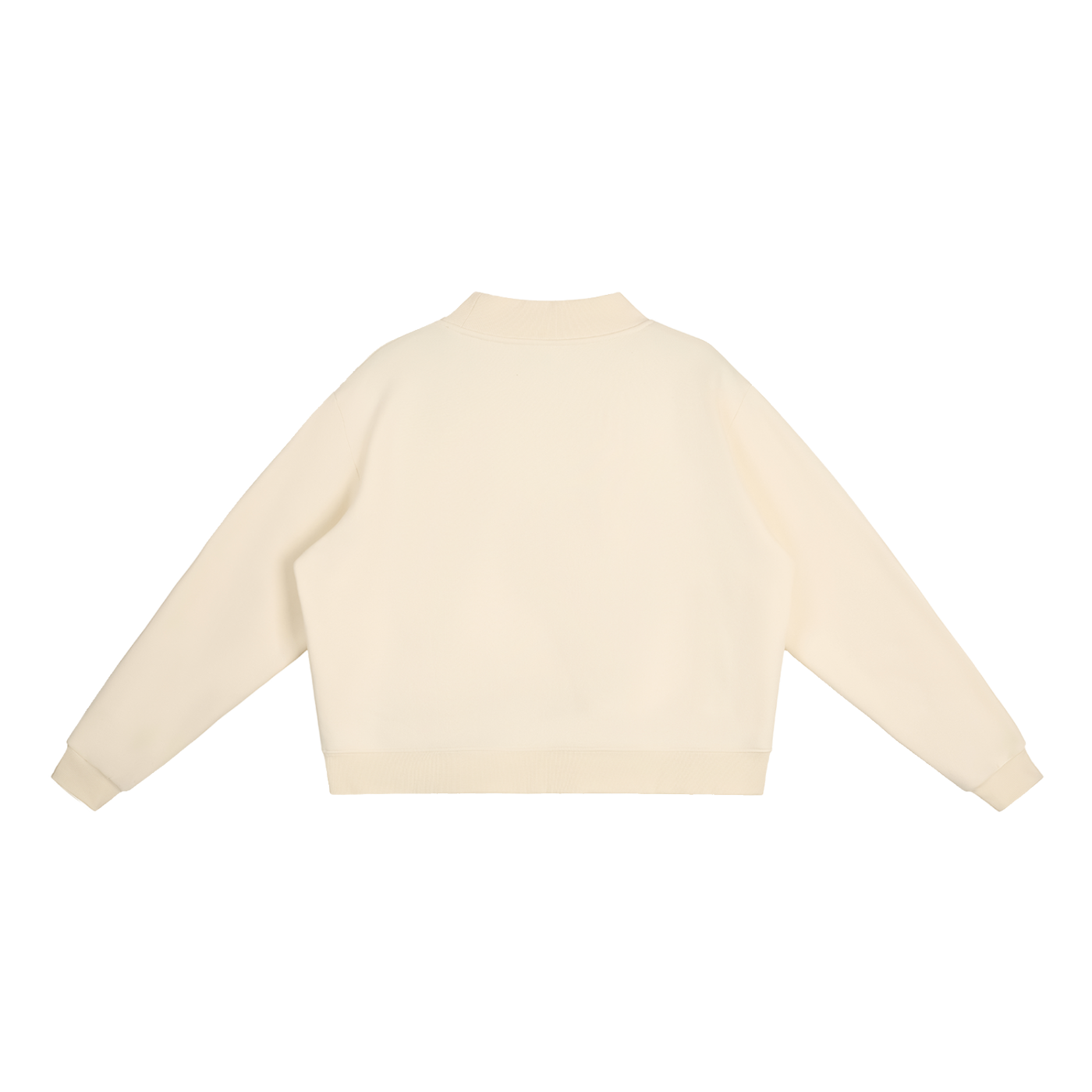 Sweet Route Essential Fleece Mock-Neck Crew Sweatshirt