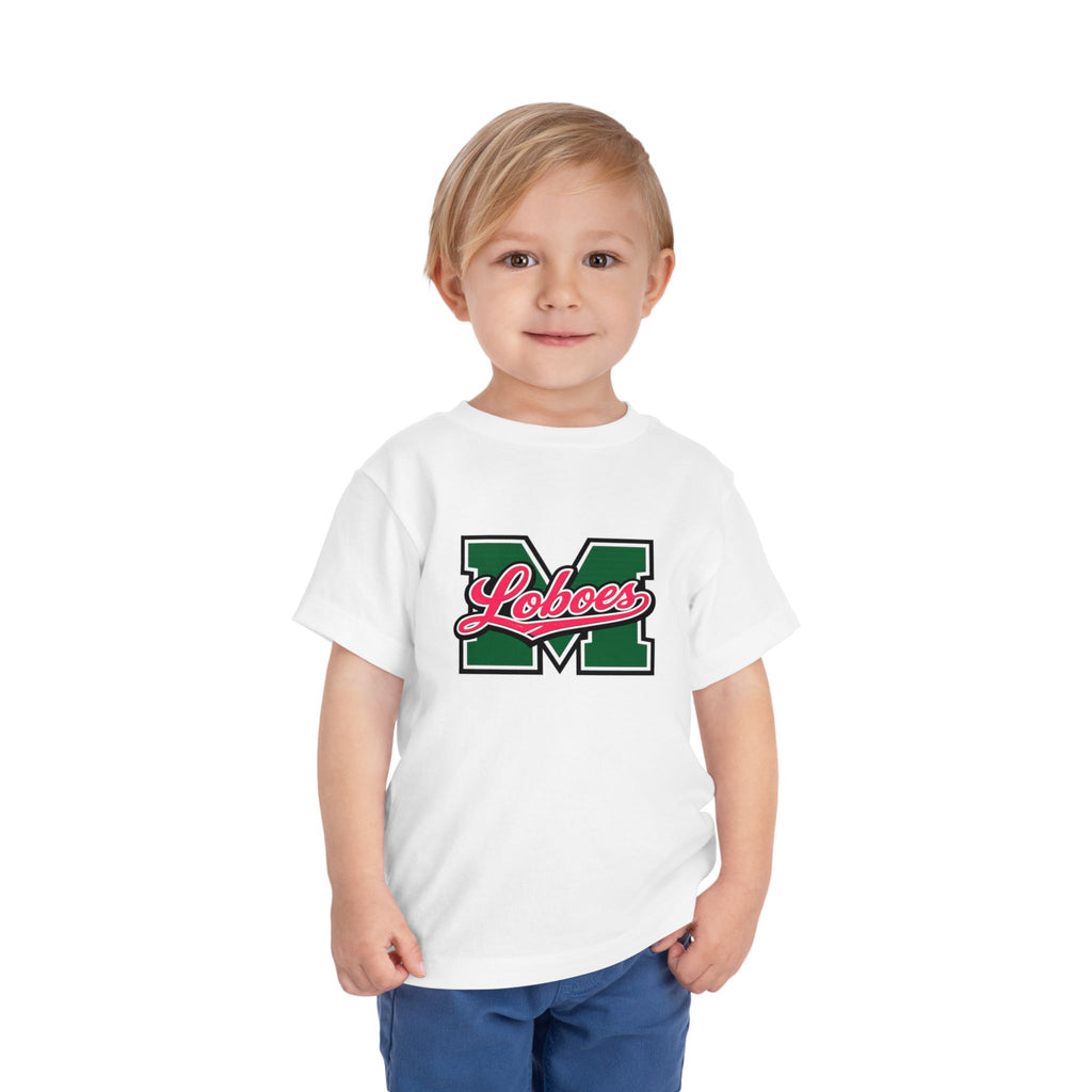 Toddler Tee Green 'M' Loboes School Spirit Shirt
