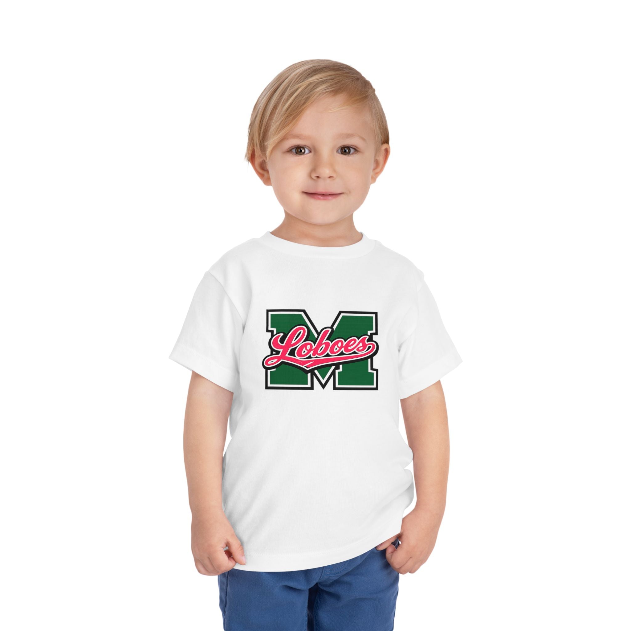 Toddler Tee Green 'M' Loboes School Spirit Shirt