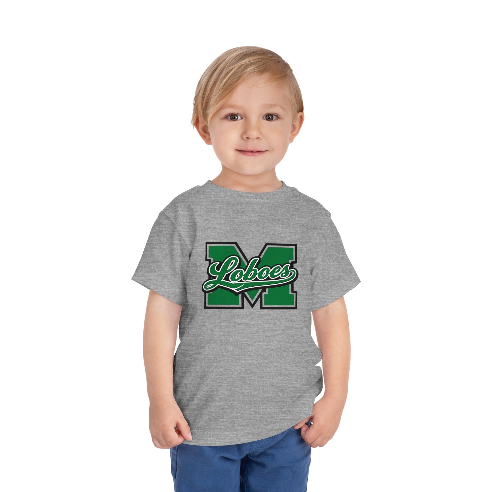 Loboes M Green Block Toddler Tee