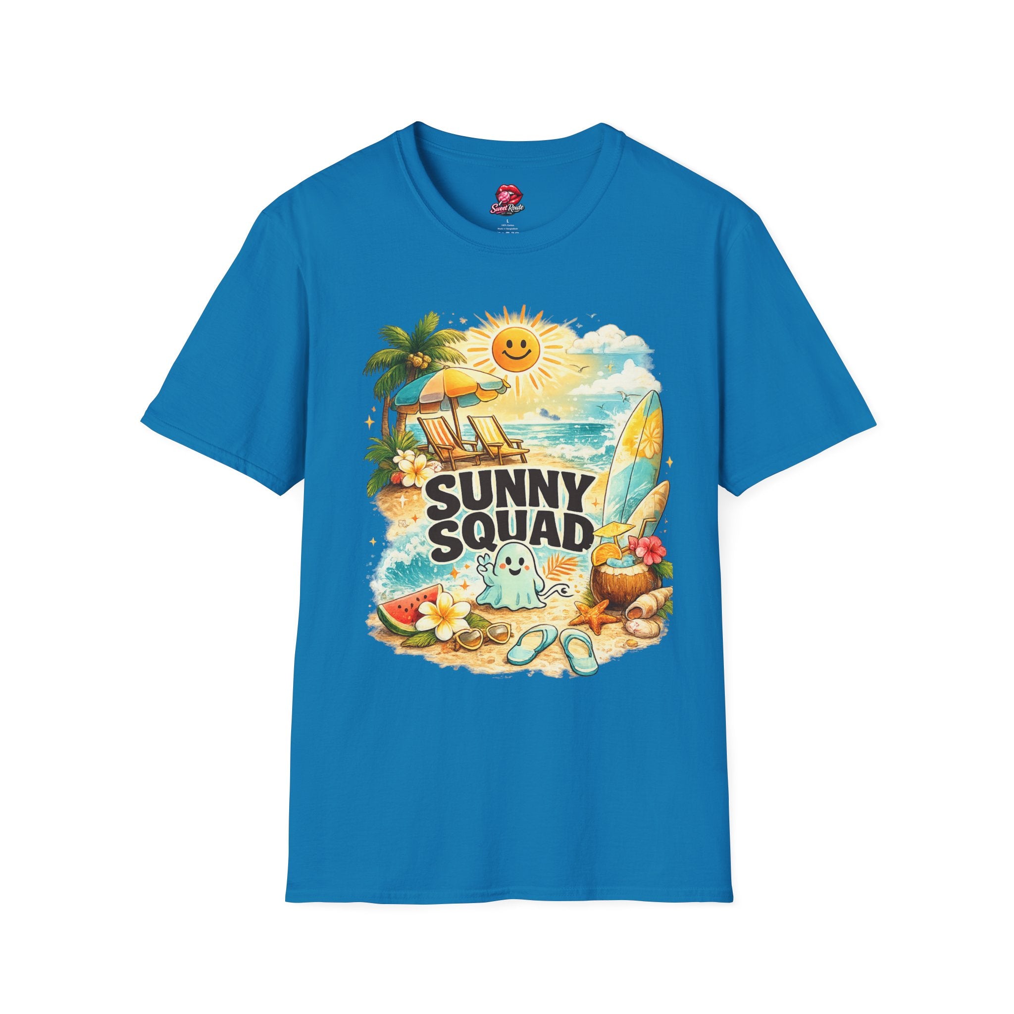 Sunny Squad beach scene T-Shirt