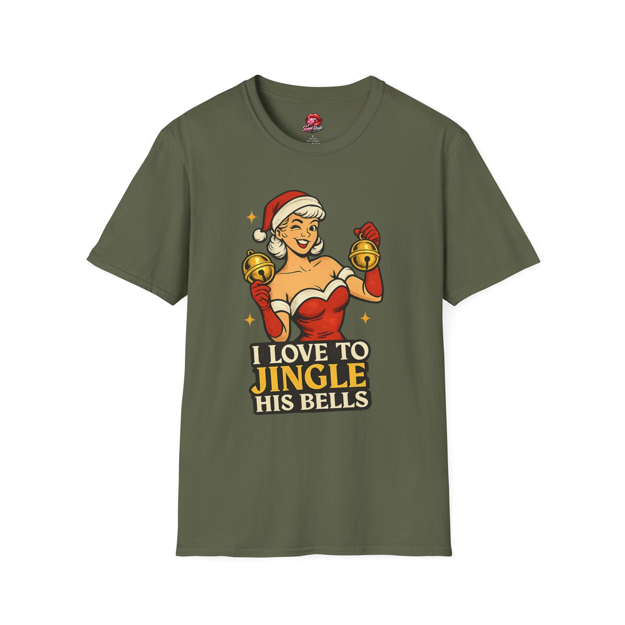 I Love to Jingle His Bells Funny Christmas Tee