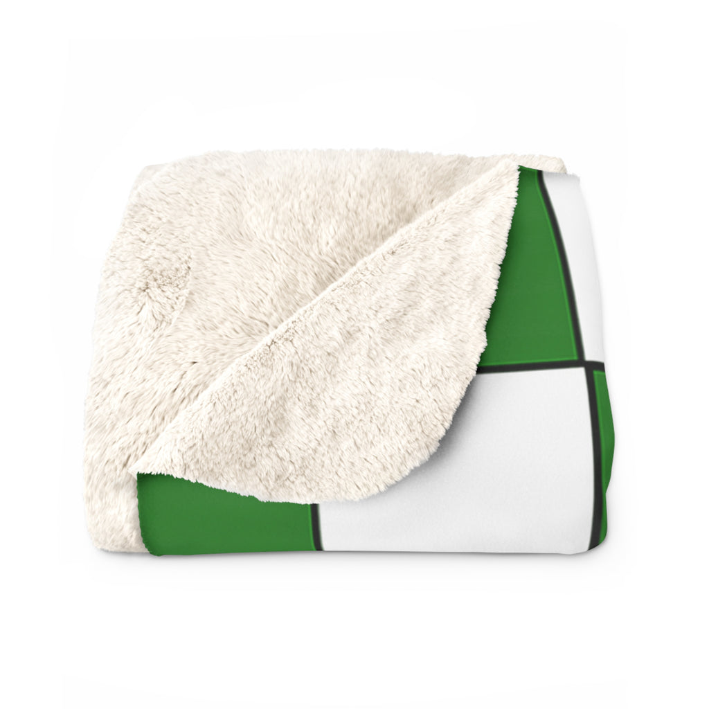 Green Checkerboard Senior Stadium Blanket