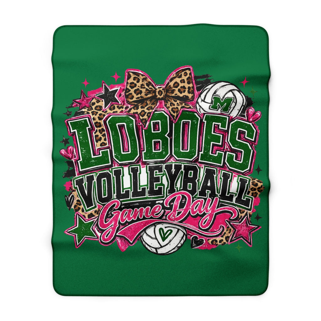 Loboes Volleyball Game Day Sherpa Blanket