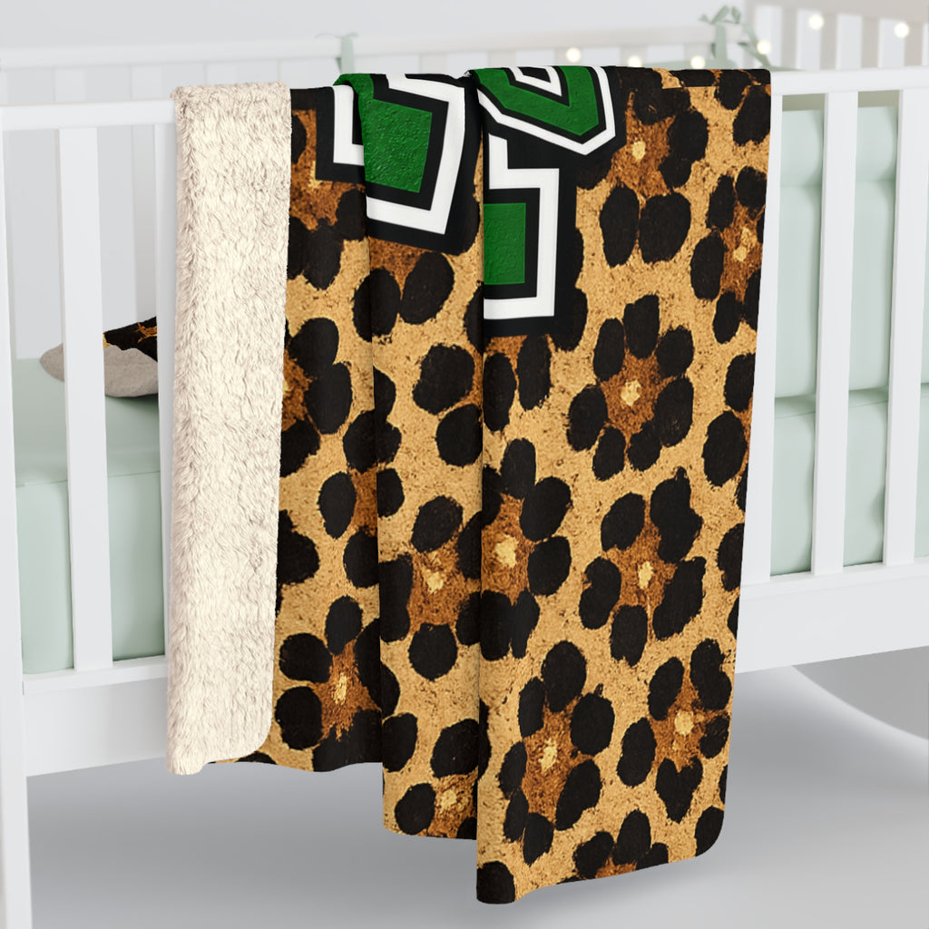 Loboes Sherpa Fleece Blanket – Leopard Print