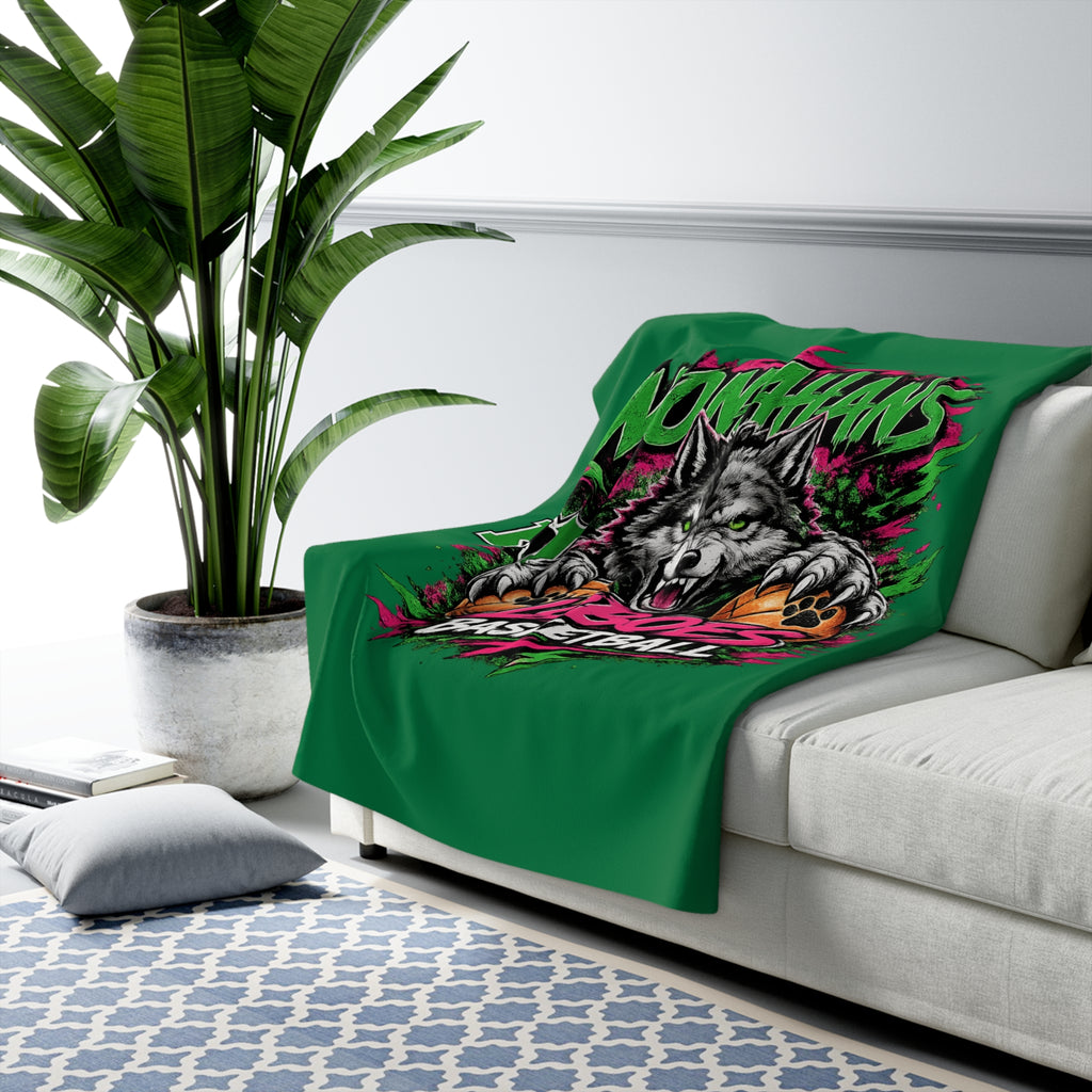 Monahan’s Loboes Basketball Fleece Throw