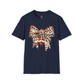 Leopard Bow Football T-Shirt