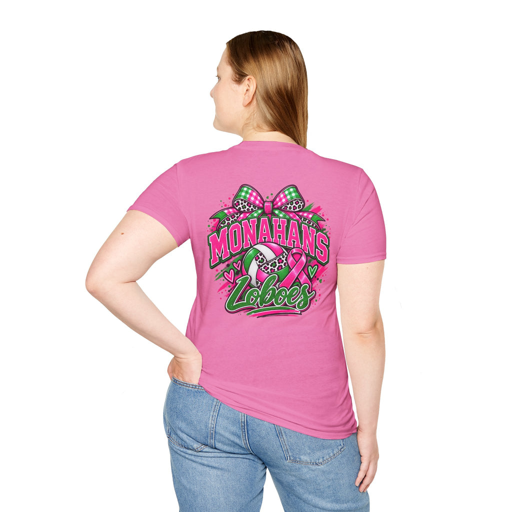 Monahans Loboes Pink Out Volleyball T-Shirt