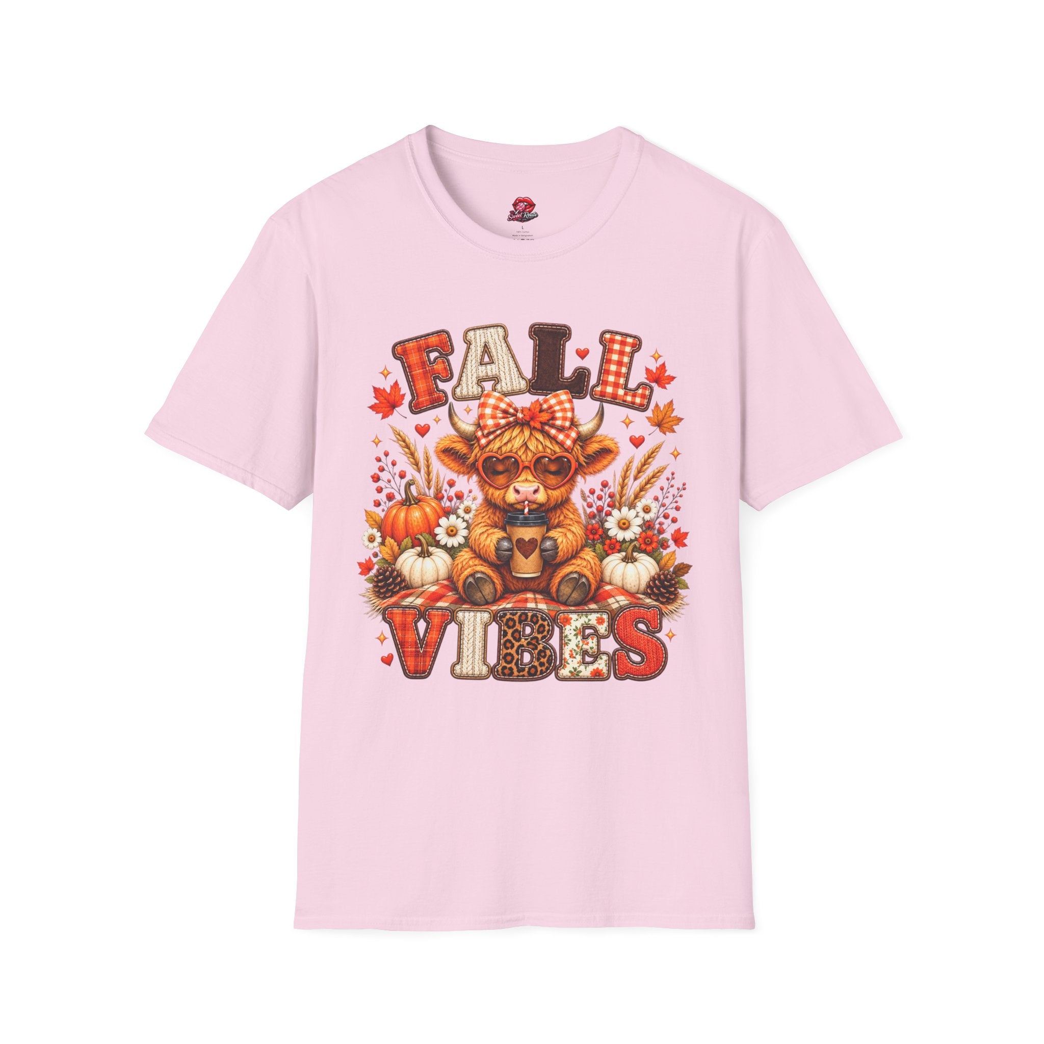 Cute Cow Pumpkin Autumn Graphic Tee