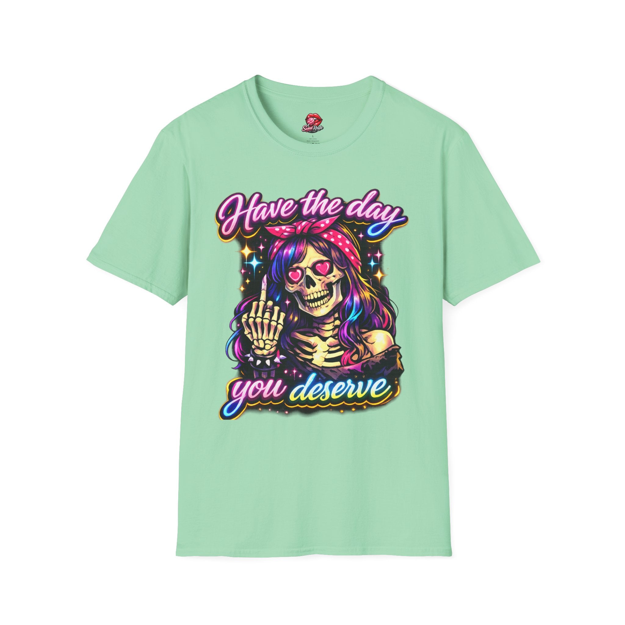 Have the Day Skull Girl Graphic T-Shirt