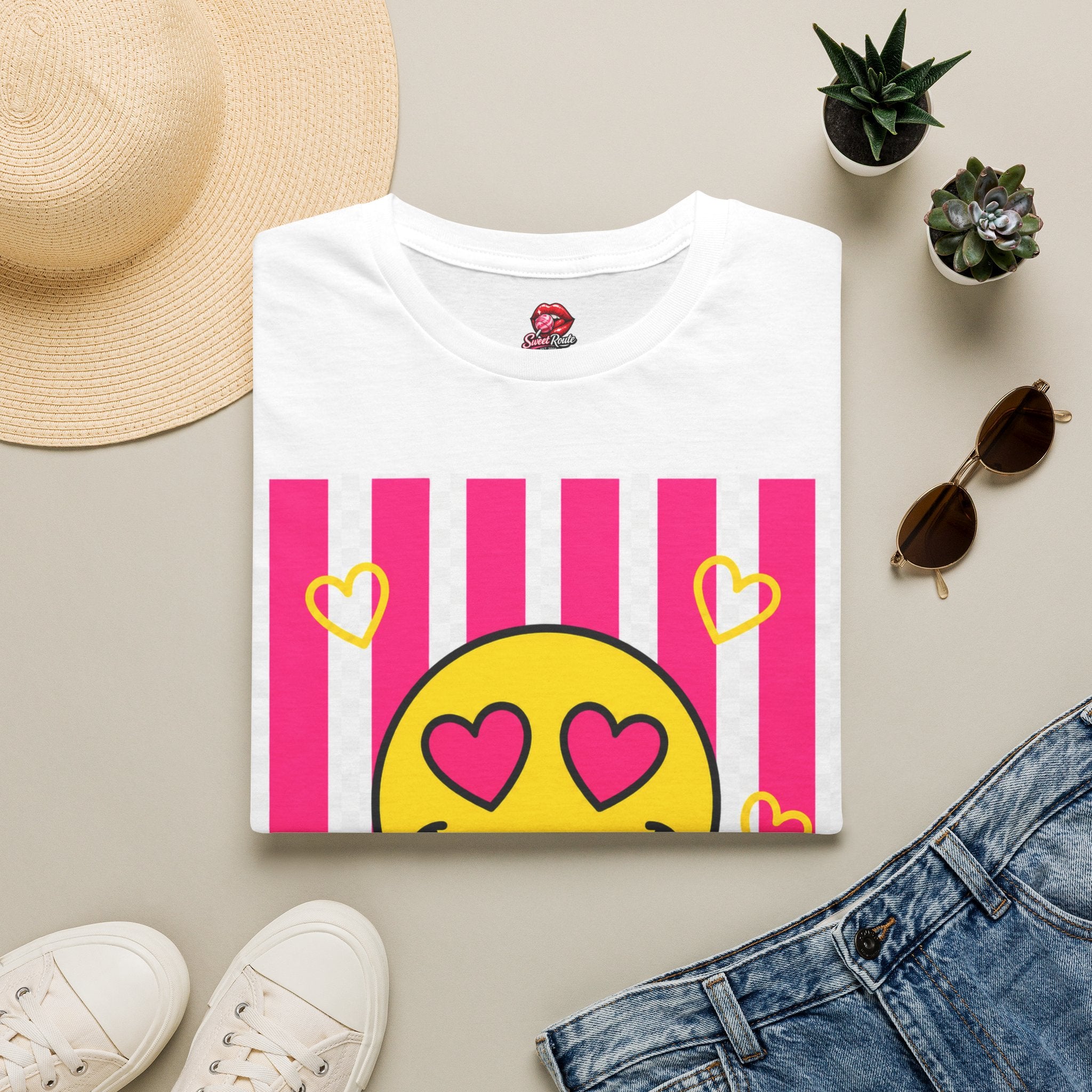 Heart Eyes Smiley T-Shirt