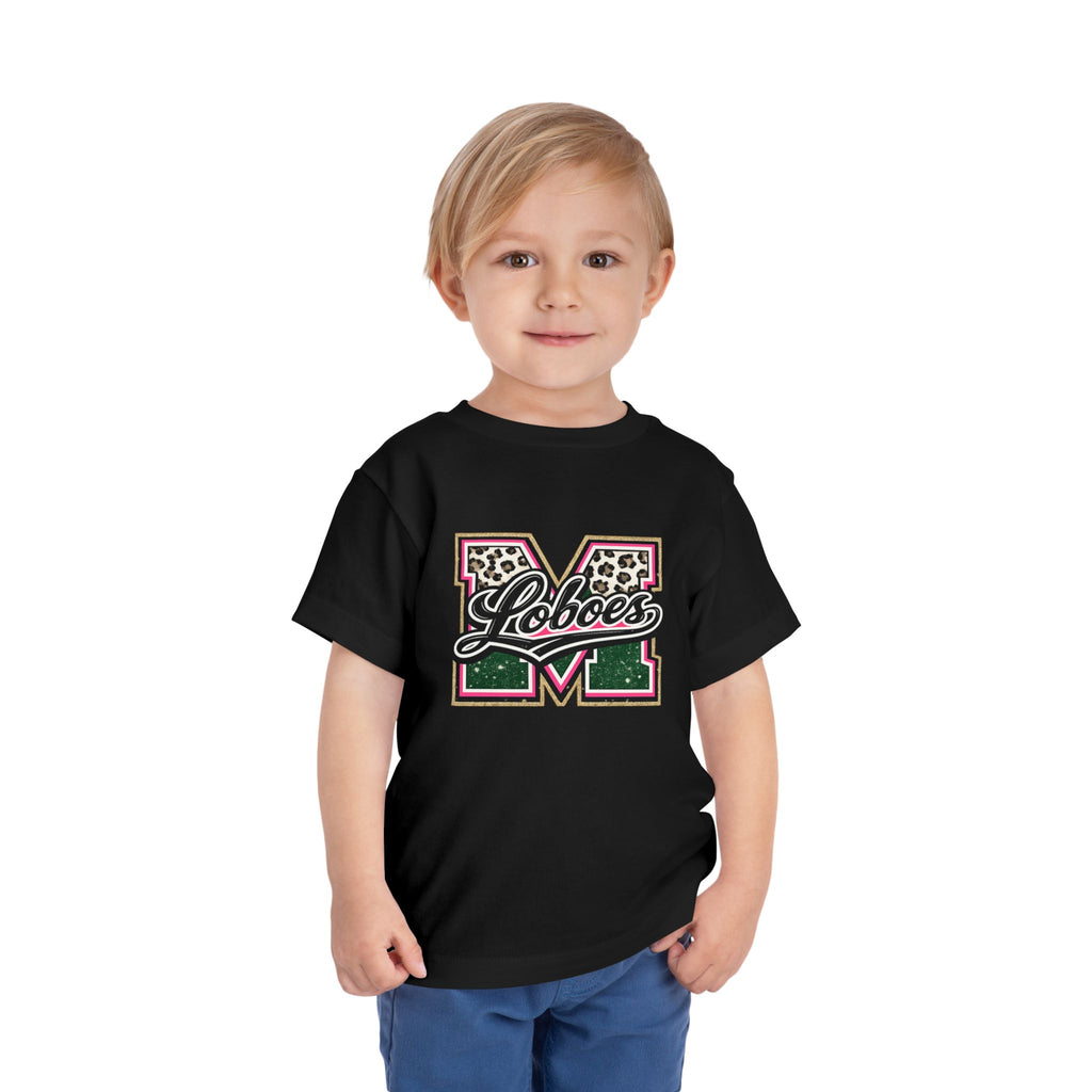 Loboes Leopard M Letter Toddler Tee
