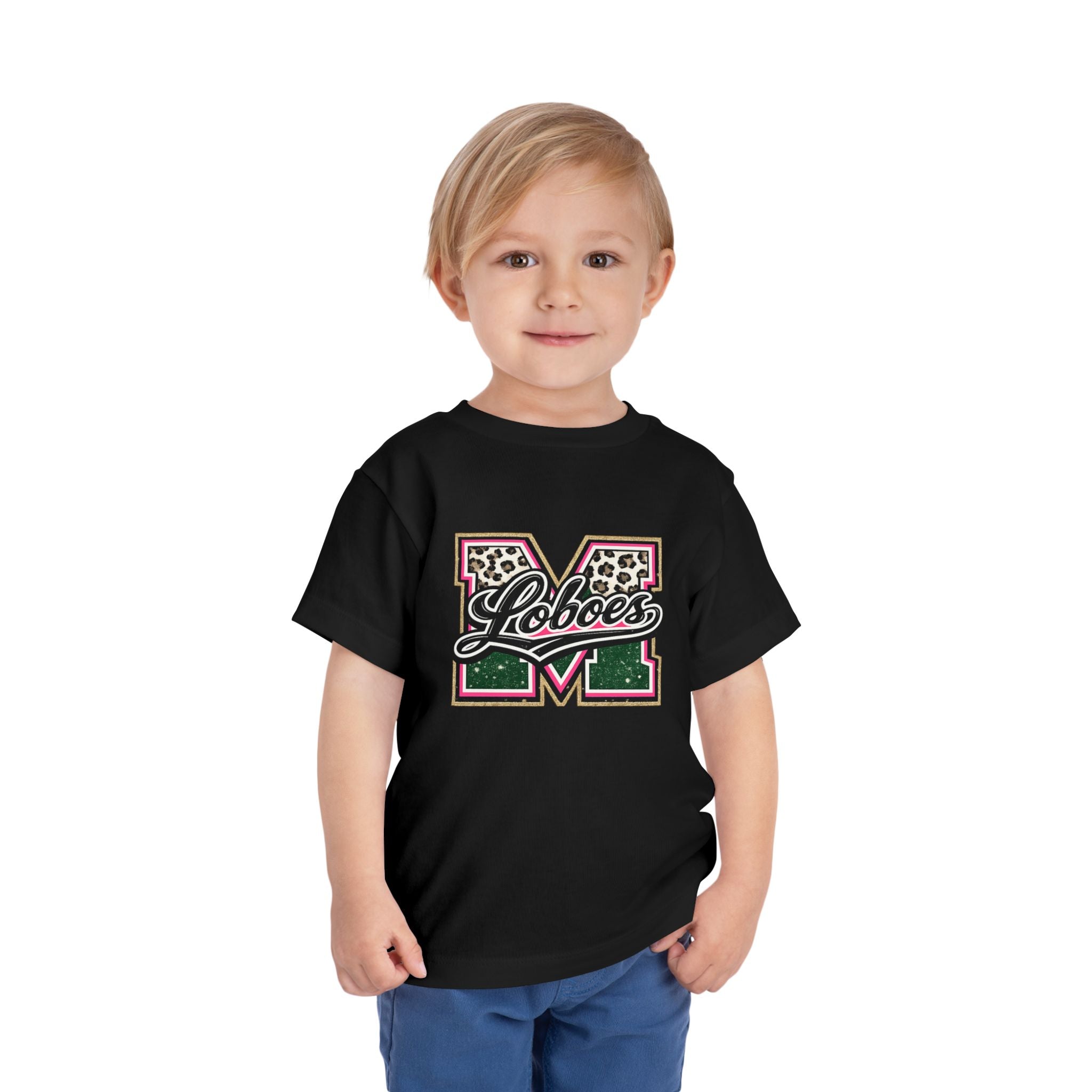 Loboes Leopard M Letter Toddler Tee