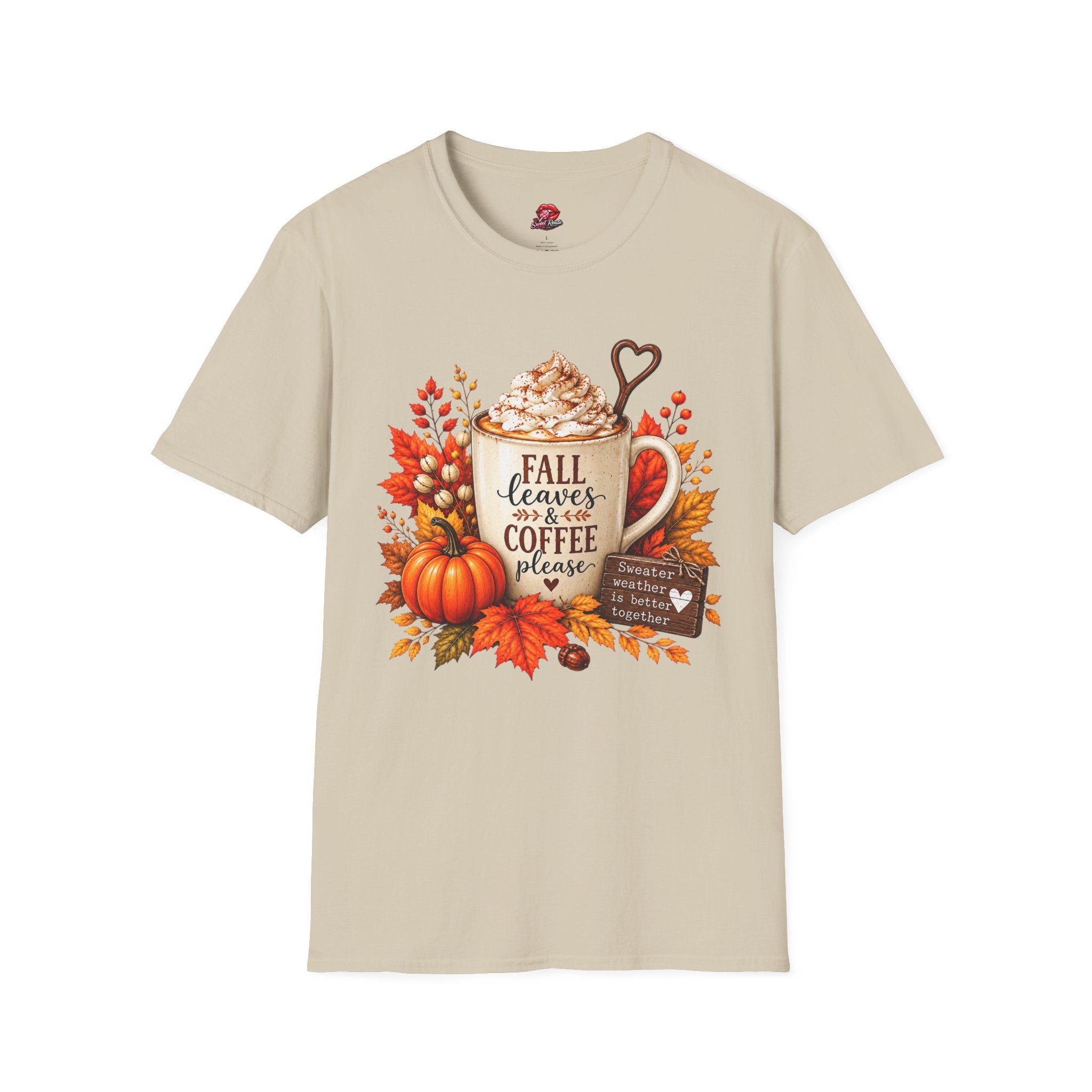 Fall Leaves & Coffee T-Shirt