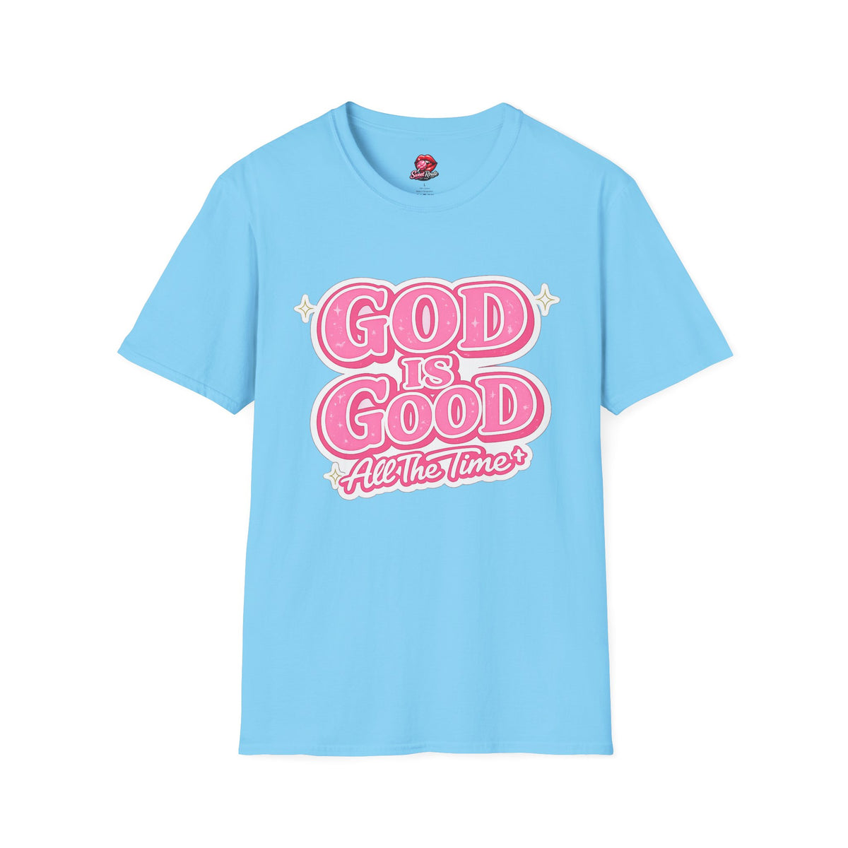 God Is Good pink retro script T-Shirt