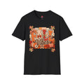 Autumn Plaid Leaves Quilted Style Graphic Tee