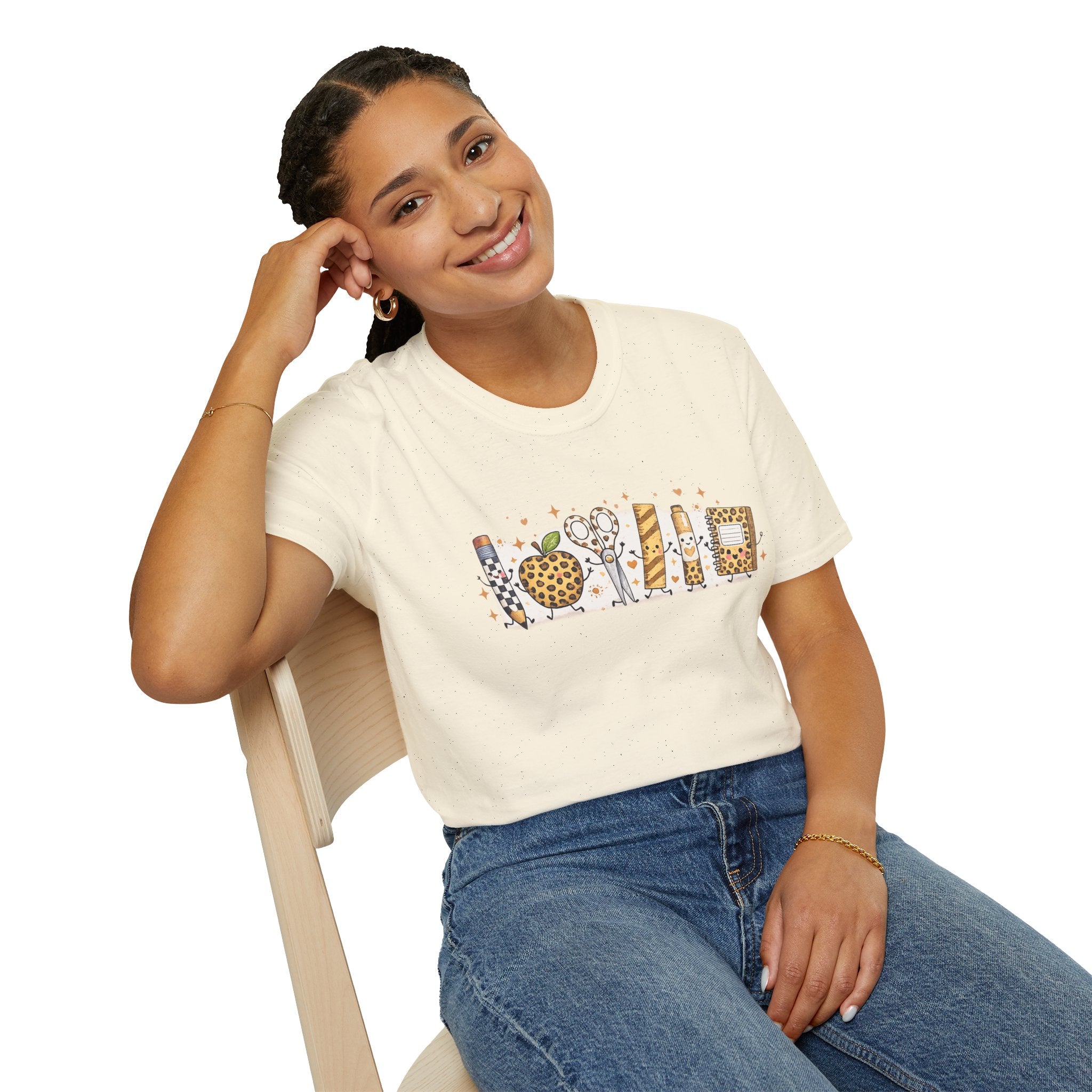 Leopard Print Teacher Supplies T-Shirt