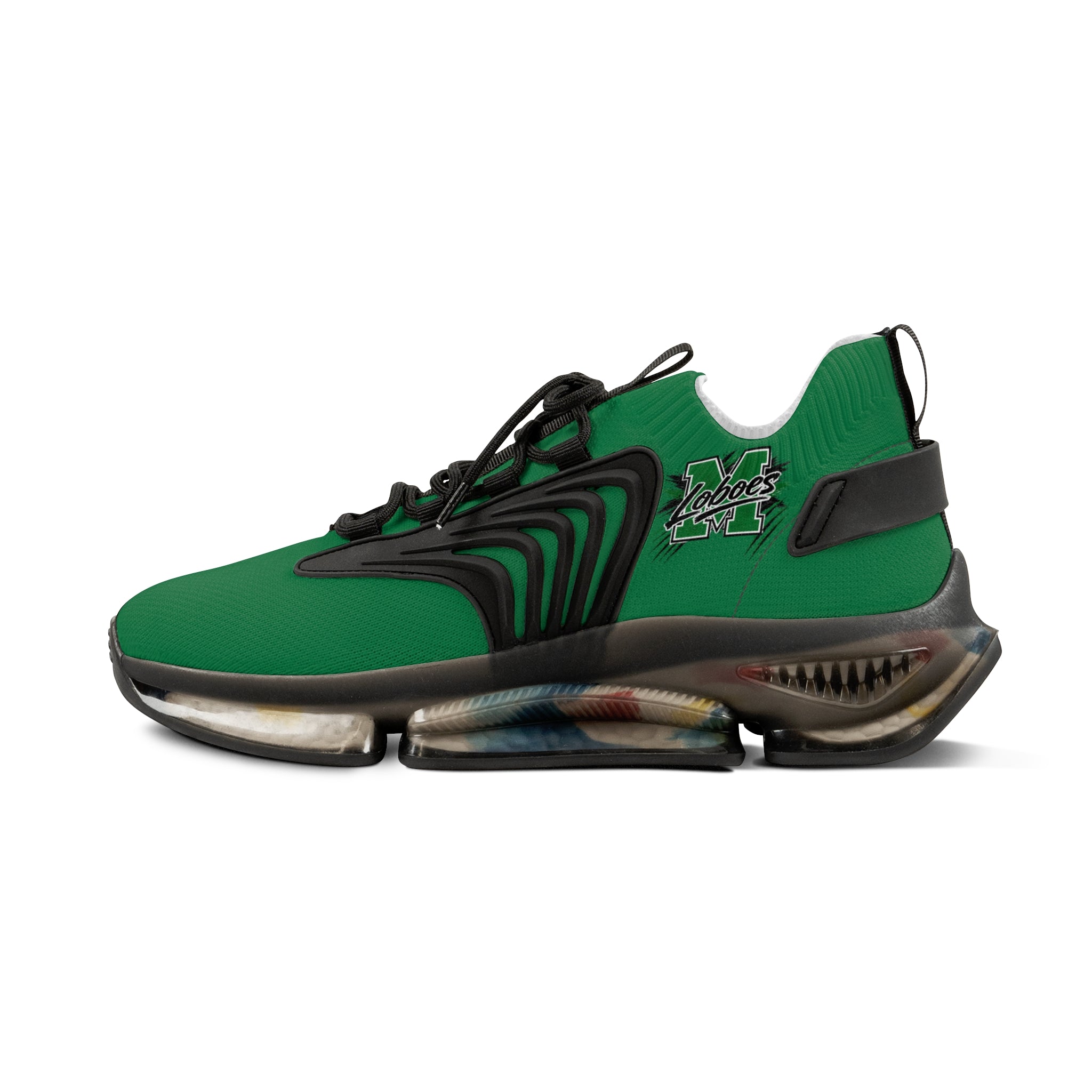 Men's Green Mesh Lobo Sneakers