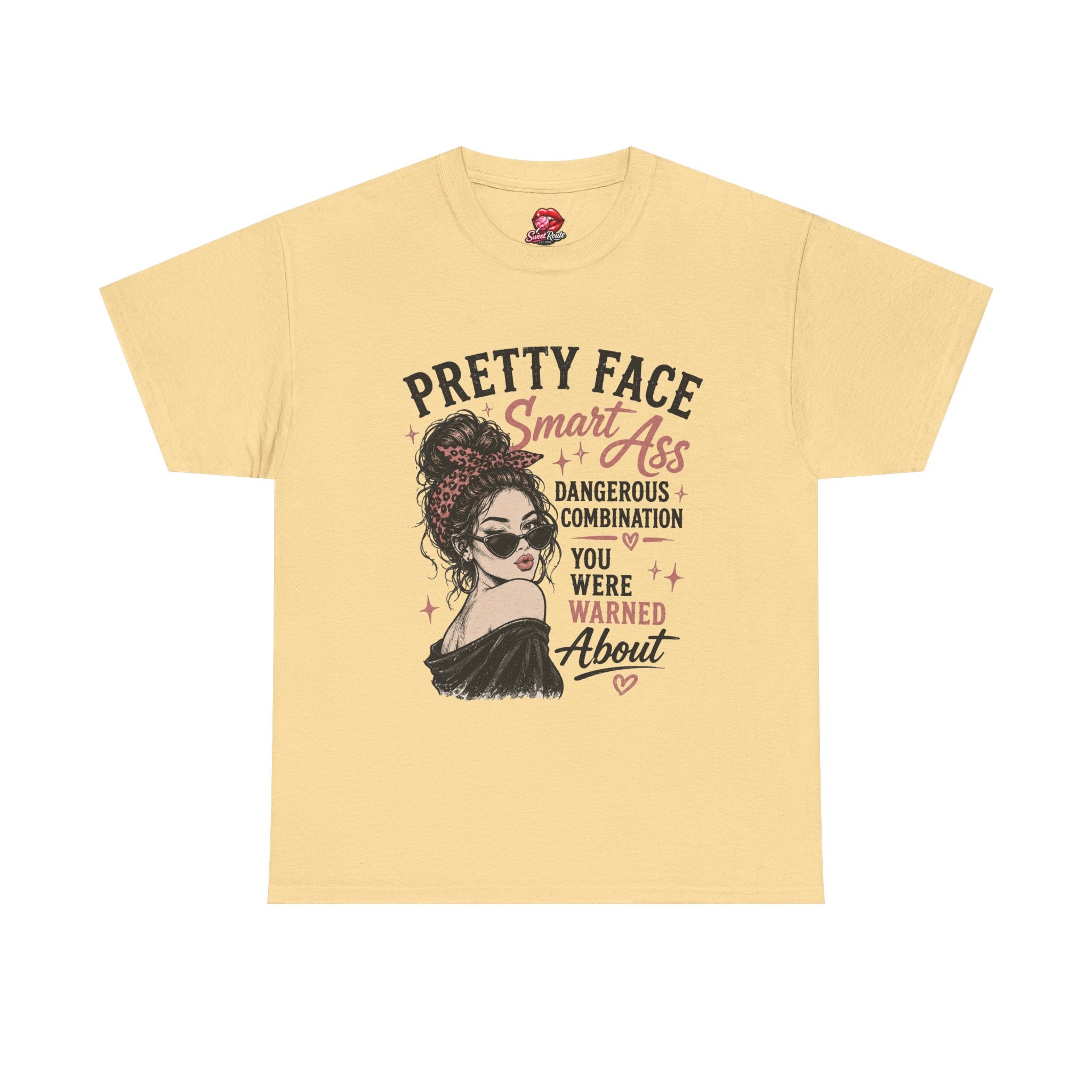 Pretty Face Smart Ass graphic tee