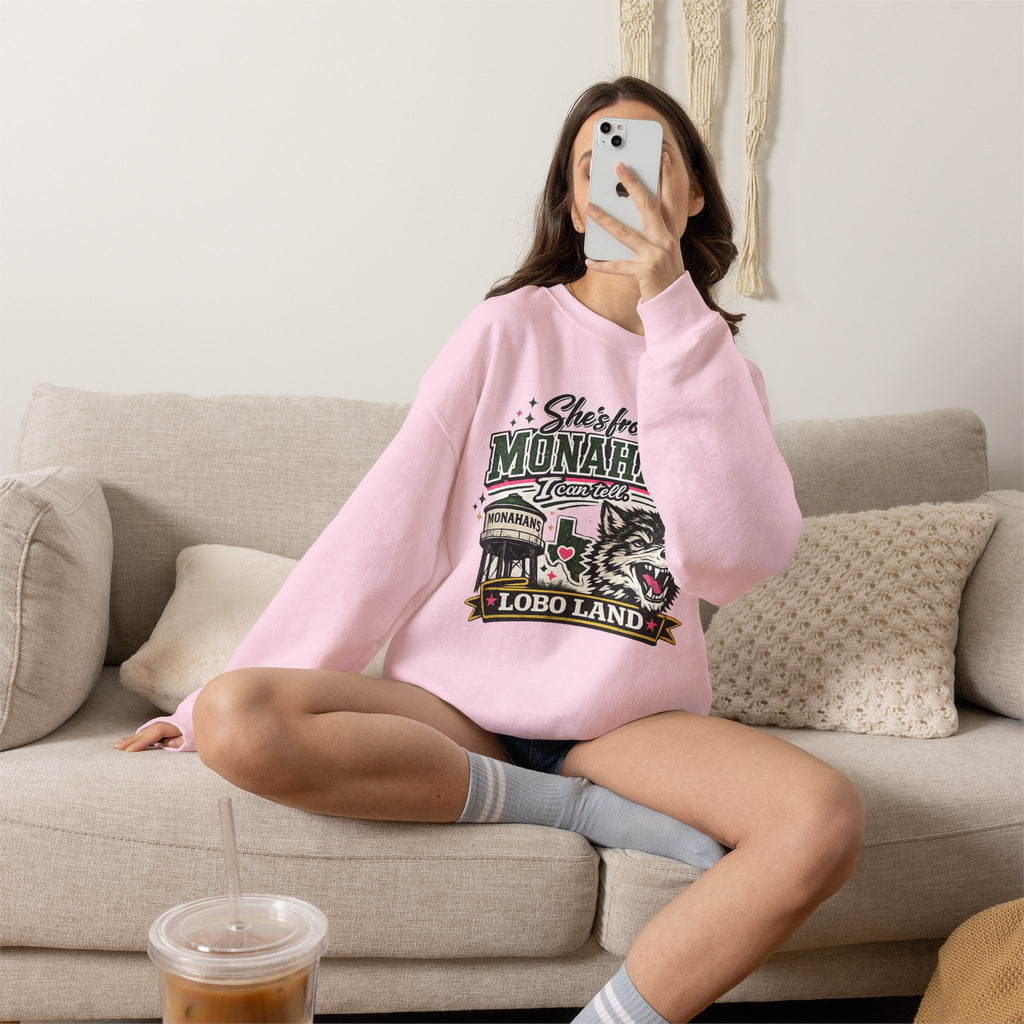 Monahans Lobo Land Crewneck Sweatshirt