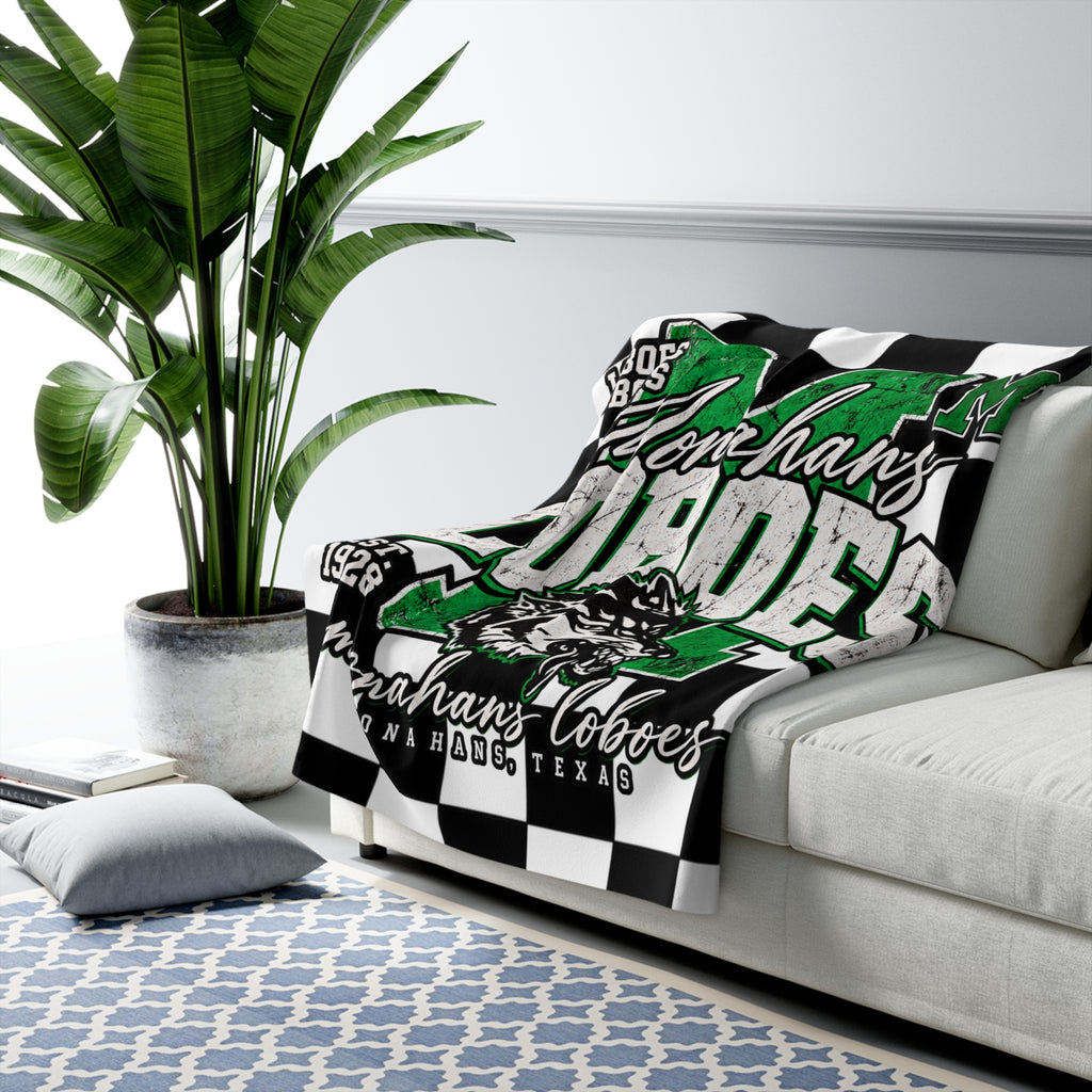 Monahans Loboes Sherpa Fleece Blanket