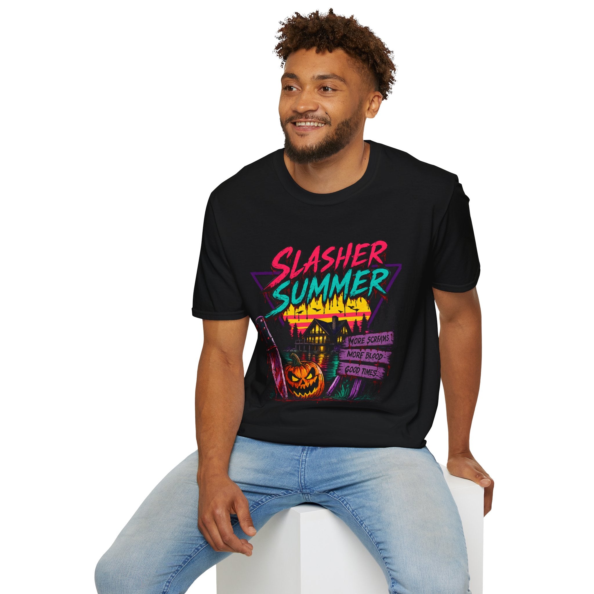 Slasher Summer Retro Horror Graphic Tee