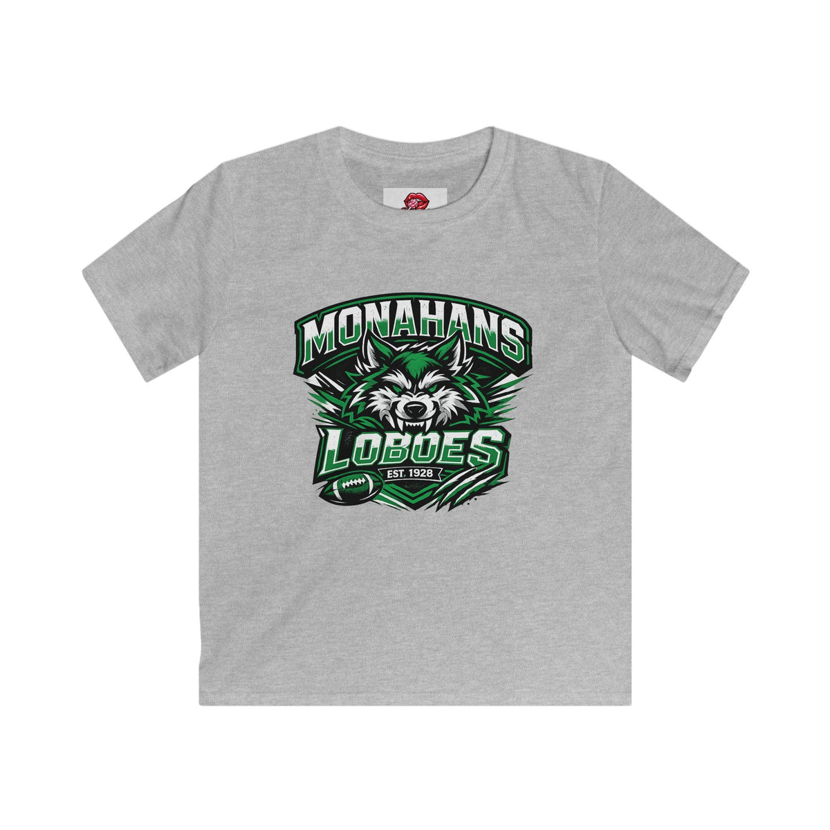 Monahans Loboes Mascot Football Kids Shirt