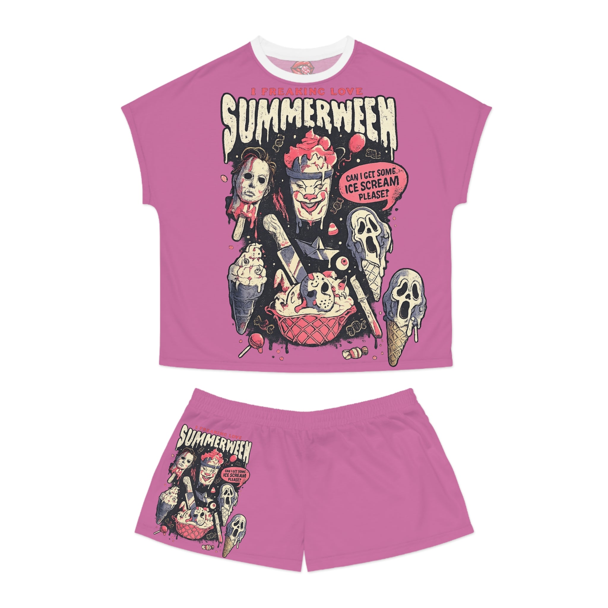 Summerween Women's Ice Scream Sleepwear Set