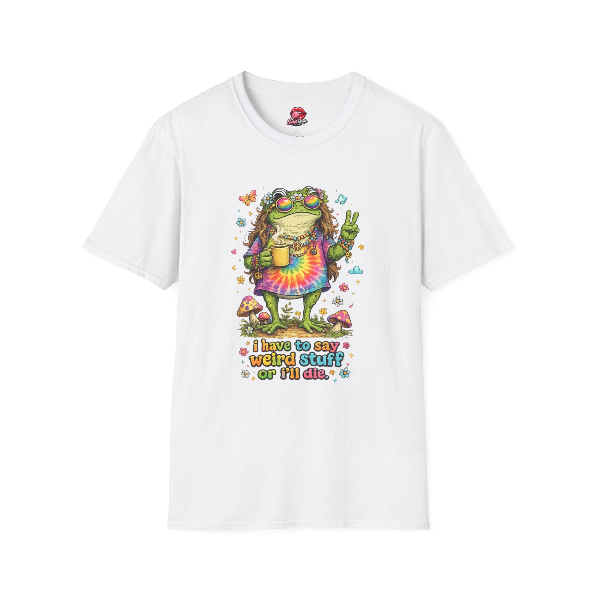 Hippie Frog Peace Sign T-Shirt