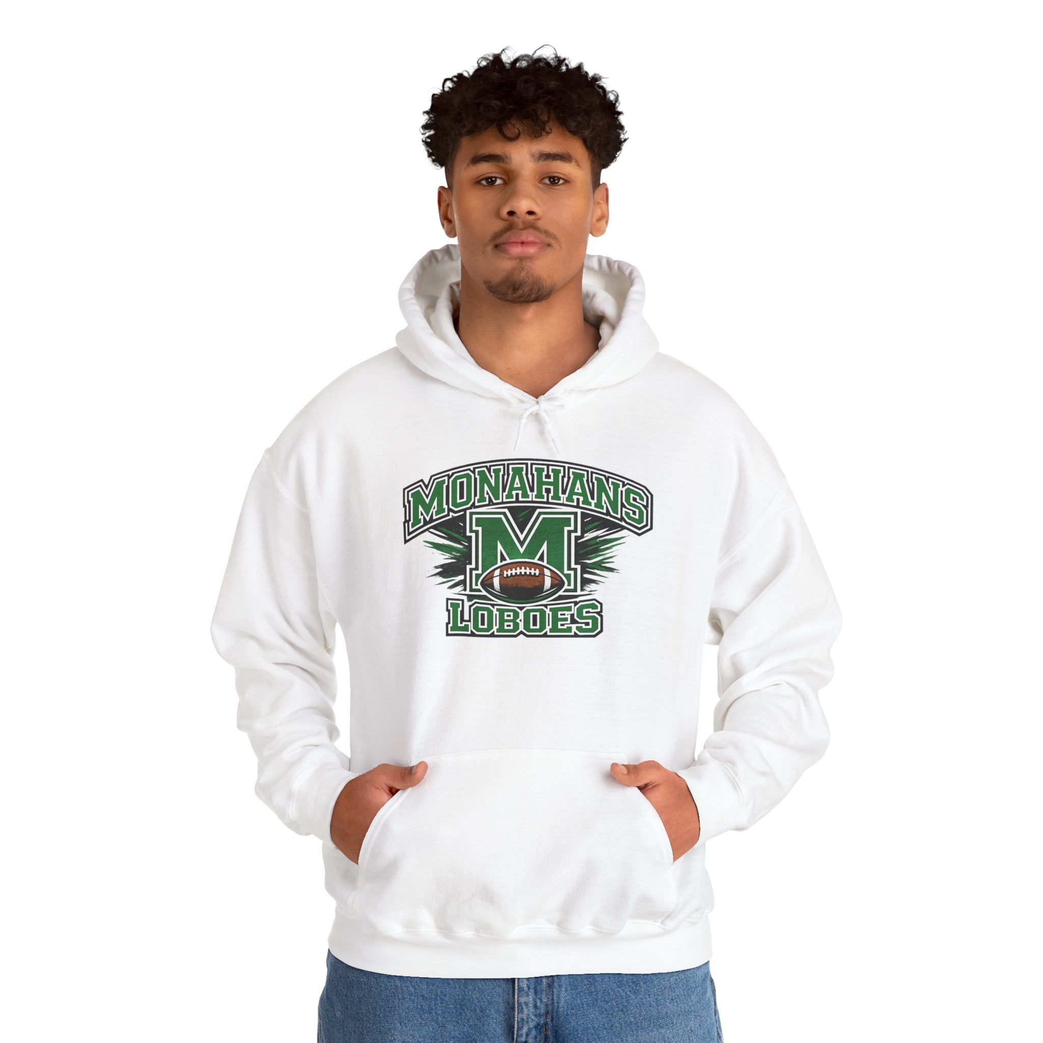 Monahans Loboes Football Hoodie — School Team Spirit Pullover