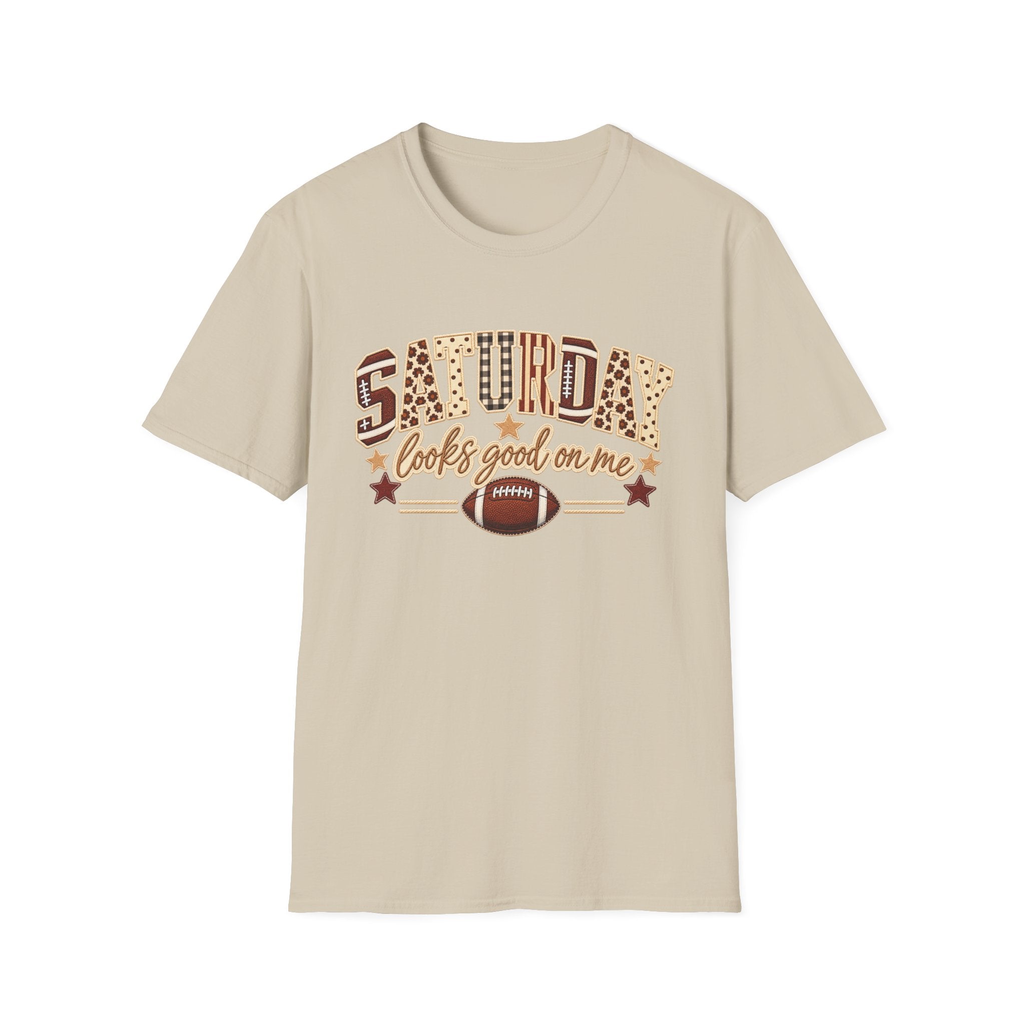 Saturday Looks Good On Me Football T-Shirt