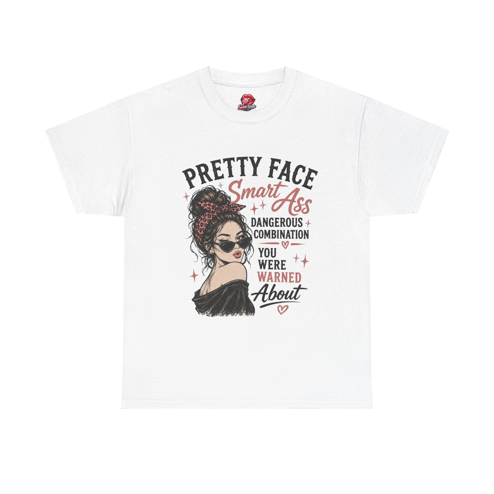 Pretty Face Smart Ass graphic tee