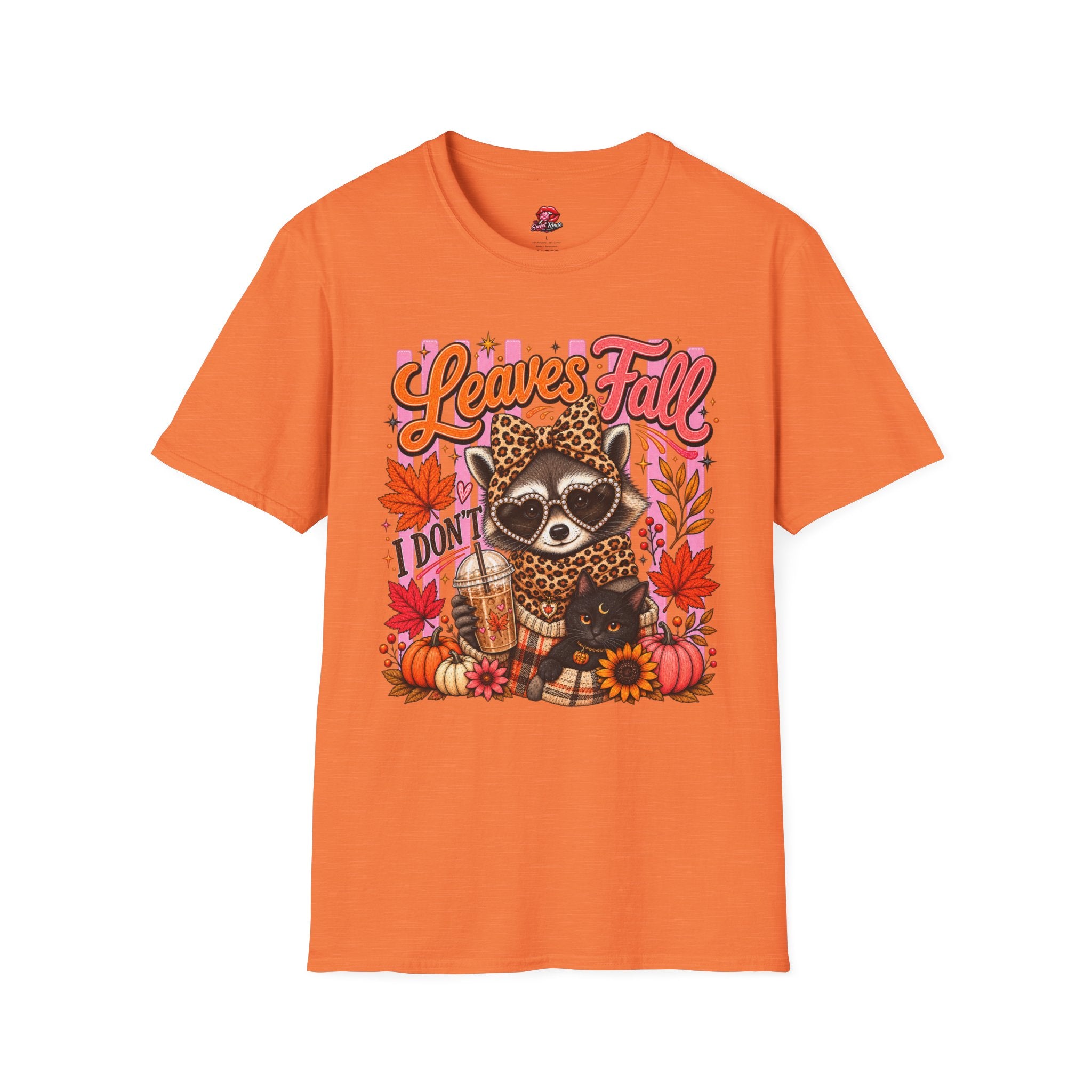 Leaves Fall I Don’t Raccoon T-Shirt