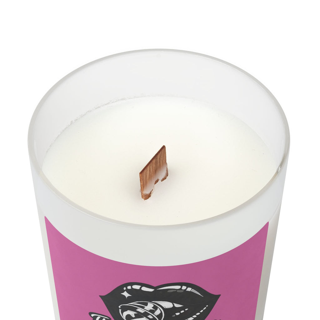 Black Sweet Route Frosted Glass Candle, 11oz