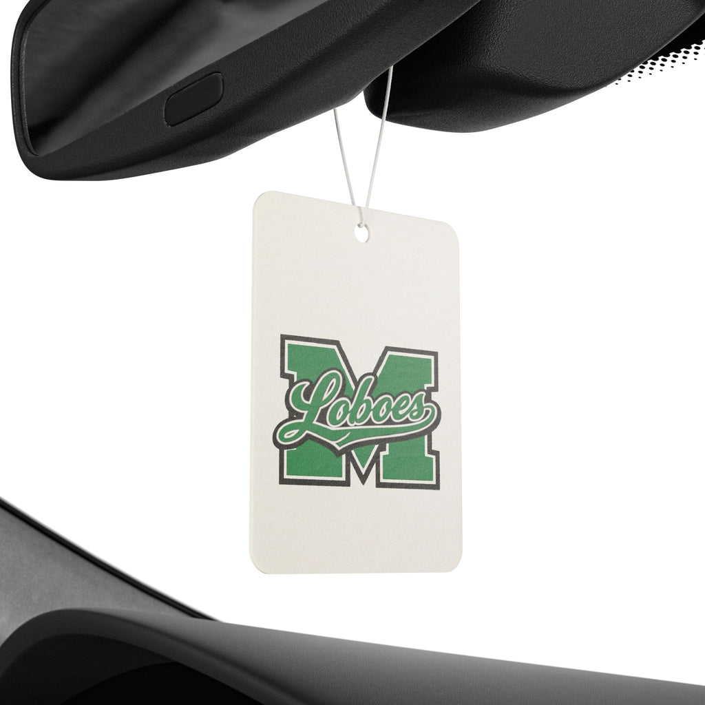 Loboes M Green Letter Car Air Freshener