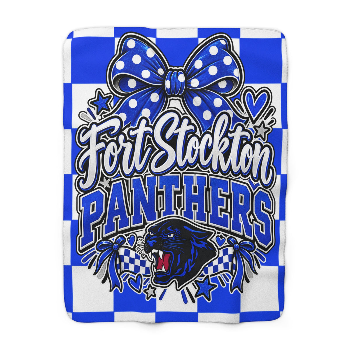 Fort Stockton Panthers Sherpa Fleece Blanket