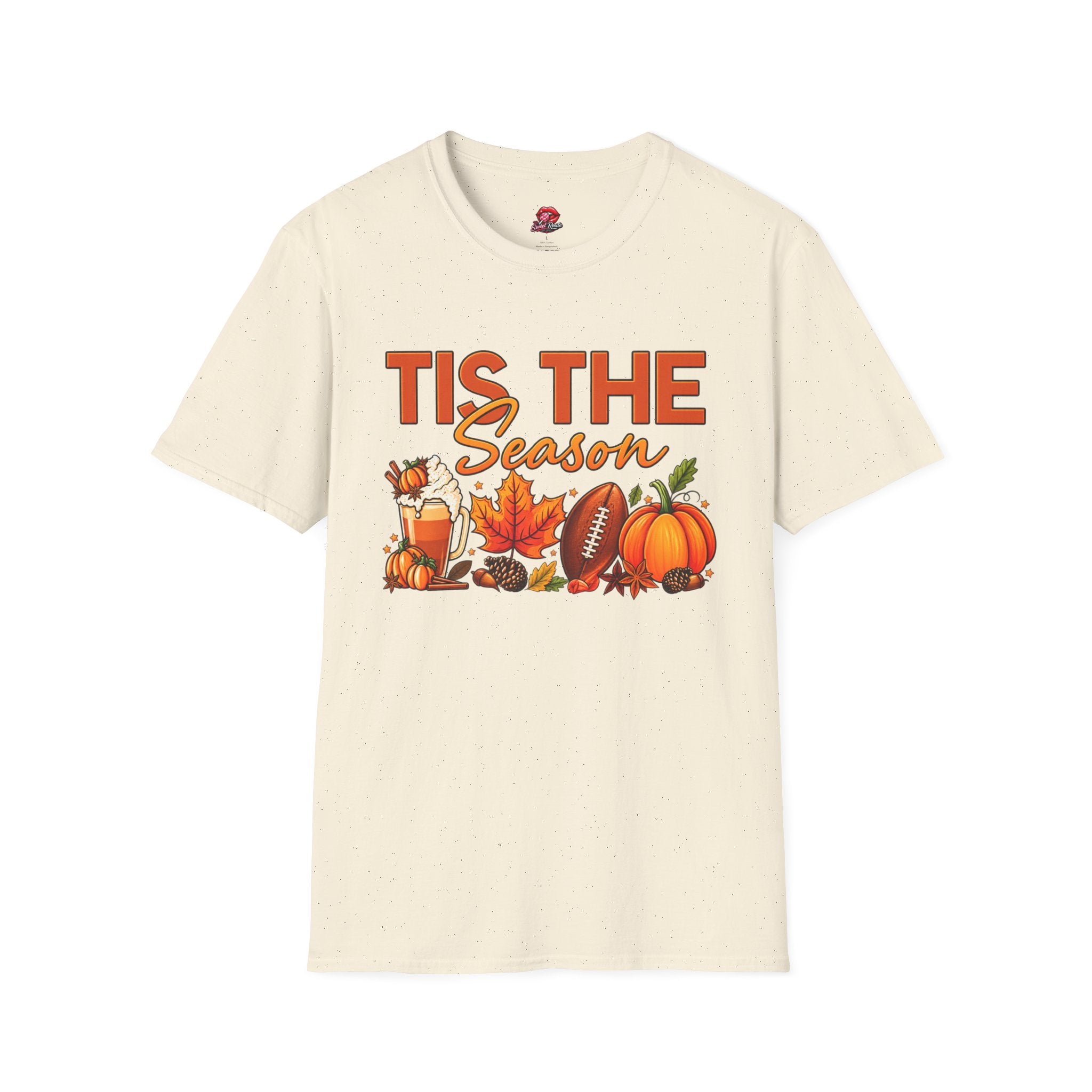 Tis The Season Fall Pumpkin Football Tee