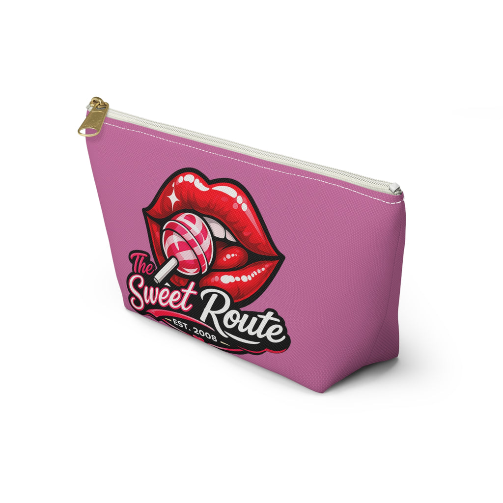 Sweet Route Pink Logo Accessory Pouch