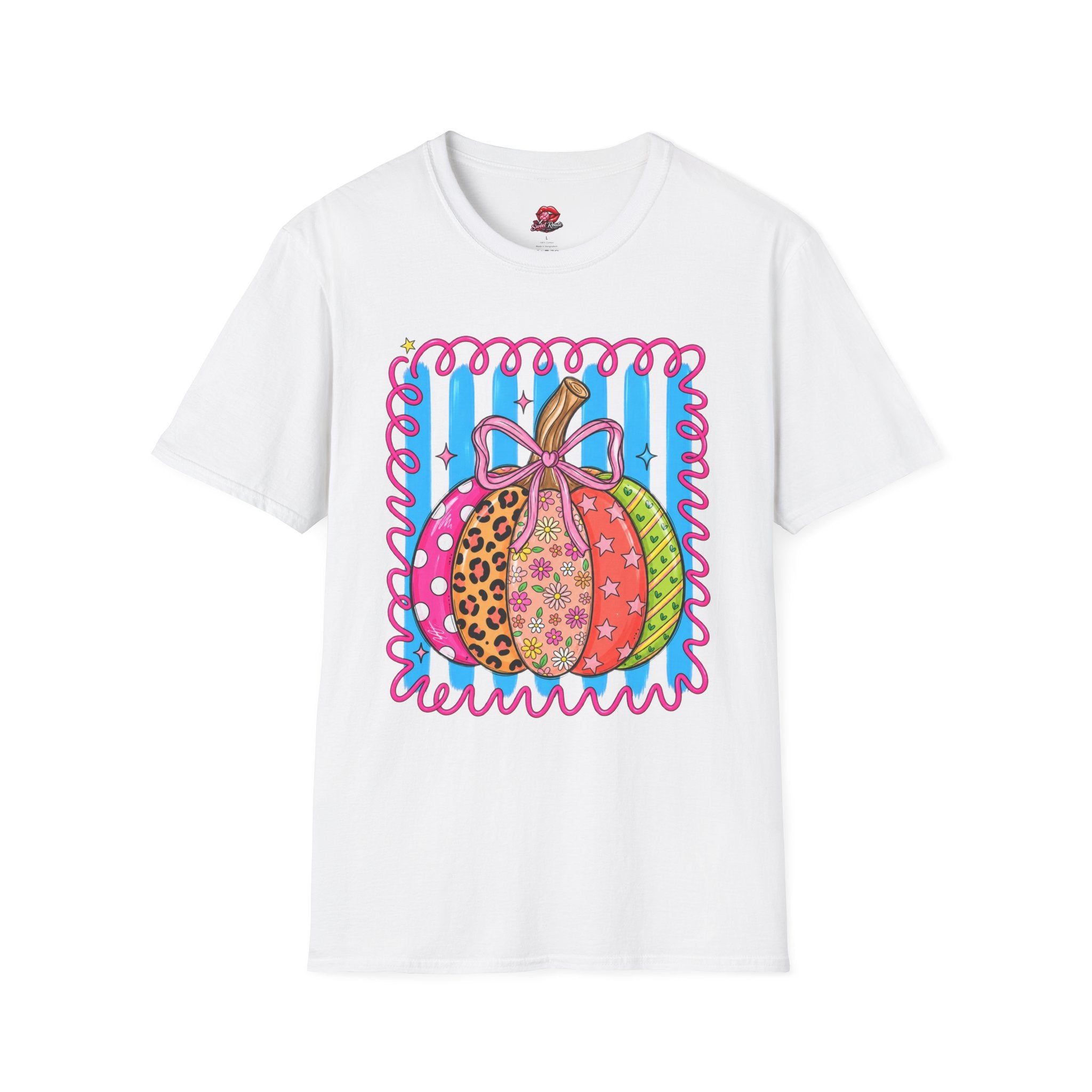 Colorful Patterned Pumpkin T-Shirt