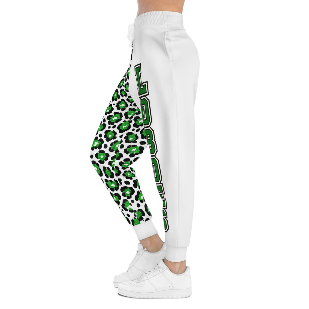 Loboes Green Leopard Athletic Joggers