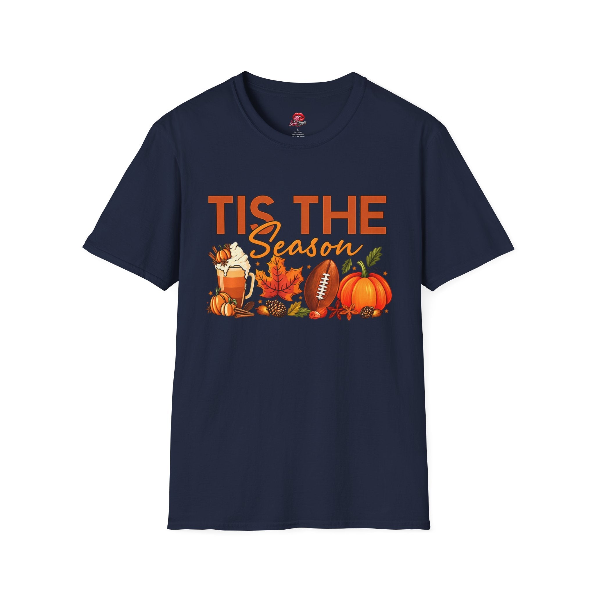 Tis The Season Fall Football Pumpkin Tee