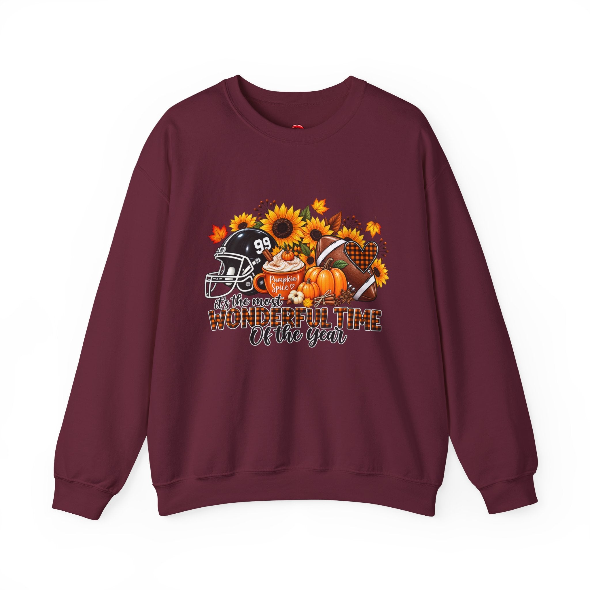 It's the Most Wonderful Time of the Year Pumpkin & Sunflower Fall  Crewneck