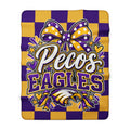 Pecos Eagles Sherpa Fleece Blanket