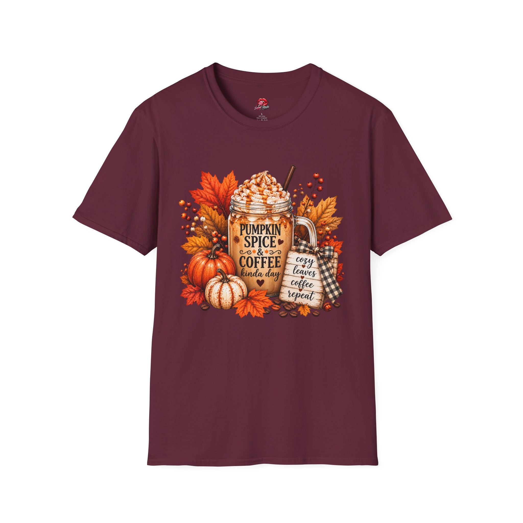 Autumn Leaves & Cozy Mug Tee