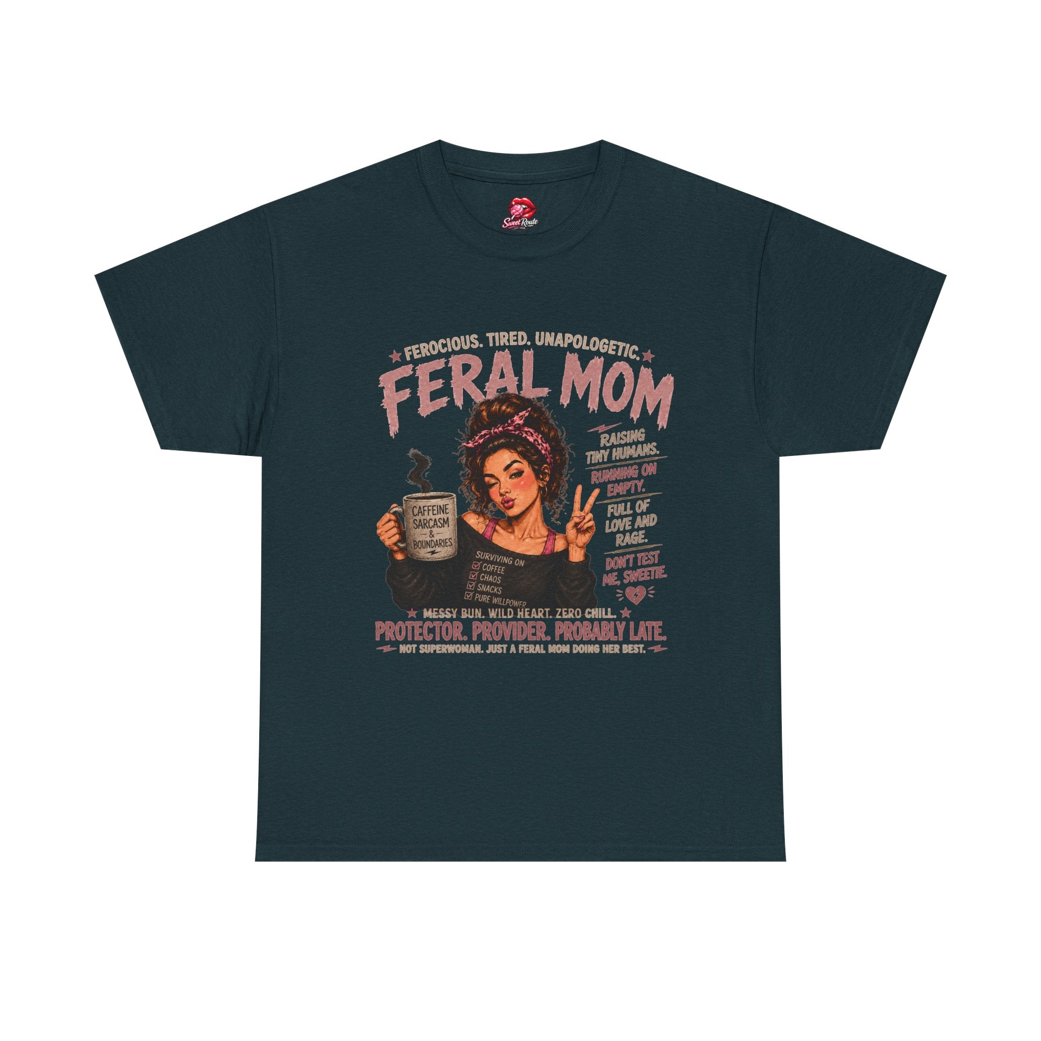 Feral Mom graphic tee